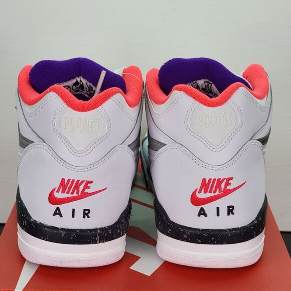 Nike Air Flight 89 - New Men's White/Silver Casual Training Shoe CW2616-101 - Picture 6 of 8